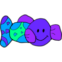download Toy Fish clipart image with 225 hue color