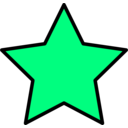 download Yellow Star clipart image with 90 hue color