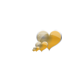 download Heart clipart image with 45 hue color