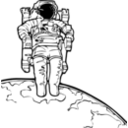 download Spacewalk clipart image with 0 hue color