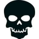 download Skull clipart image with 180 hue color