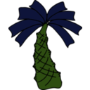 download Short Palm clipart image with 90 hue color