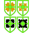 download Stylized Shield For Card Faces clipart image with 45 hue color