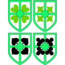 download Stylized Shield For Card Faces clipart image with 90 hue color