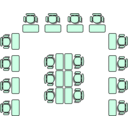 download Classroom Seat Layouts clipart image with 270 hue color