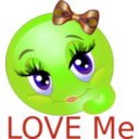 download Love Me Smiley Emoticon clipart image with 45 hue color