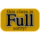 download This Class Is Full Sorry clipart image with 45 hue color
