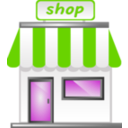 download Shop Front Icon clipart image with 90 hue color