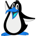 download Penguin clipart image with 180 hue color