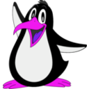 download Penguin clipart image with 270 hue color