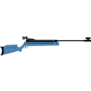 download Air Rifle clipart image with 180 hue color