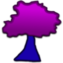 download A Tree clipart image with 225 hue color