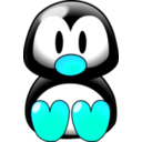 download Baby Tux clipart image with 135 hue color