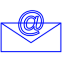 download Email Rectangle 13 clipart image with 225 hue color