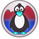 download A Penguin In The Mountains clipart image with 135 hue color