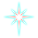 download Star clipart image with 315 hue color