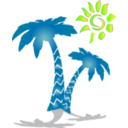 download Palm Icon clipart image with 45 hue color