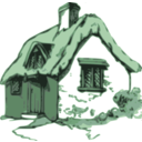 download Cottage clipart image with 90 hue color