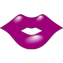 download Red Lips clipart image with 315 hue color
