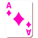 download White Deck Ace Of Diamonds clipart image with 315 hue color