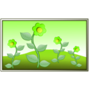 download Flowers In Field clipart image with 45 hue color