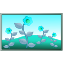 download Flowers In Field clipart image with 135 hue color