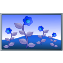 download Flowers In Field clipart image with 180 hue color