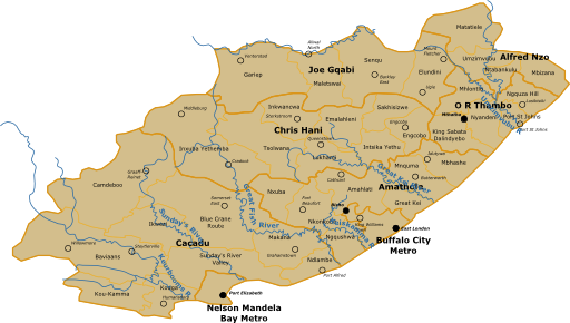Sa Eastern Cape Map