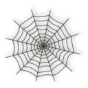 download Halloween Spider Web Icon clipart image with 90 hue color