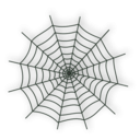 download Halloween Spider Web Icon clipart image with 135 hue color