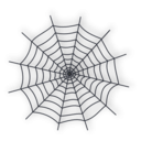 download Halloween Spider Web Icon clipart image with 225 hue color