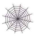 download Halloween Spider Web Icon clipart image with 315 hue color