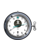 download Soviet Nuclear Submarine Clock clipart image with 180 hue color