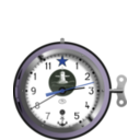 download Soviet Nuclear Submarine Clock clipart image with 225 hue color