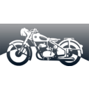 download Motorbike Of The 1950ies clipart image with 270 hue color