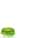 download Burger clipart image with 45 hue color