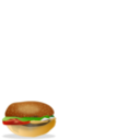 download Burger clipart image with 0 hue color