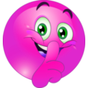 download Shhh Smiley Emoticon clipart image with 270 hue color