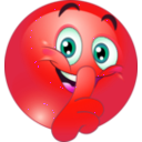 download Shhh Smiley Emoticon clipart image with 315 hue color
