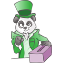 download Election Panda clipart image with 270 hue color