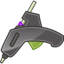 download Glue Gun Tango Icon clipart image with 225 hue color