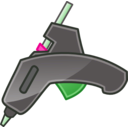 download Glue Gun Tango Icon clipart image with 270 hue color
