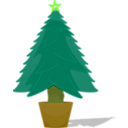 download Glossy Christmas Tree clipart image with 45 hue color