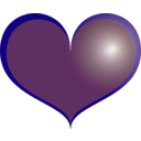 download Red Heart clipart image with 45 hue color