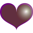 download Red Heart clipart image with 90 hue color