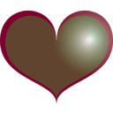 download Red Heart clipart image with 135 hue color