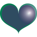 download Red Heart clipart image with 315 hue color