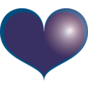 download Red Heart clipart image with 0 hue color