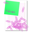 download Paper Clip clipart image with 90 hue color