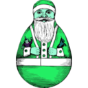 download Rolly Polly Santa clipart image with 135 hue color